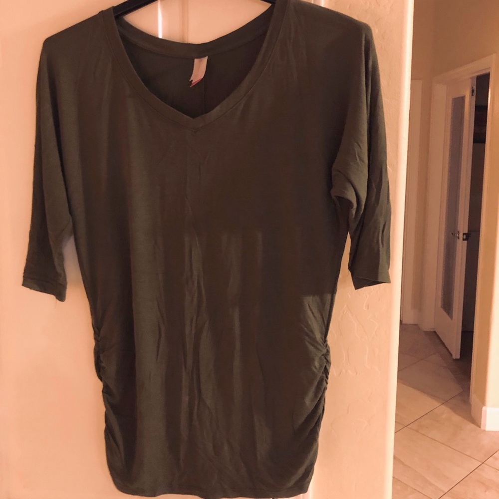 Olive Tunic w/ruching